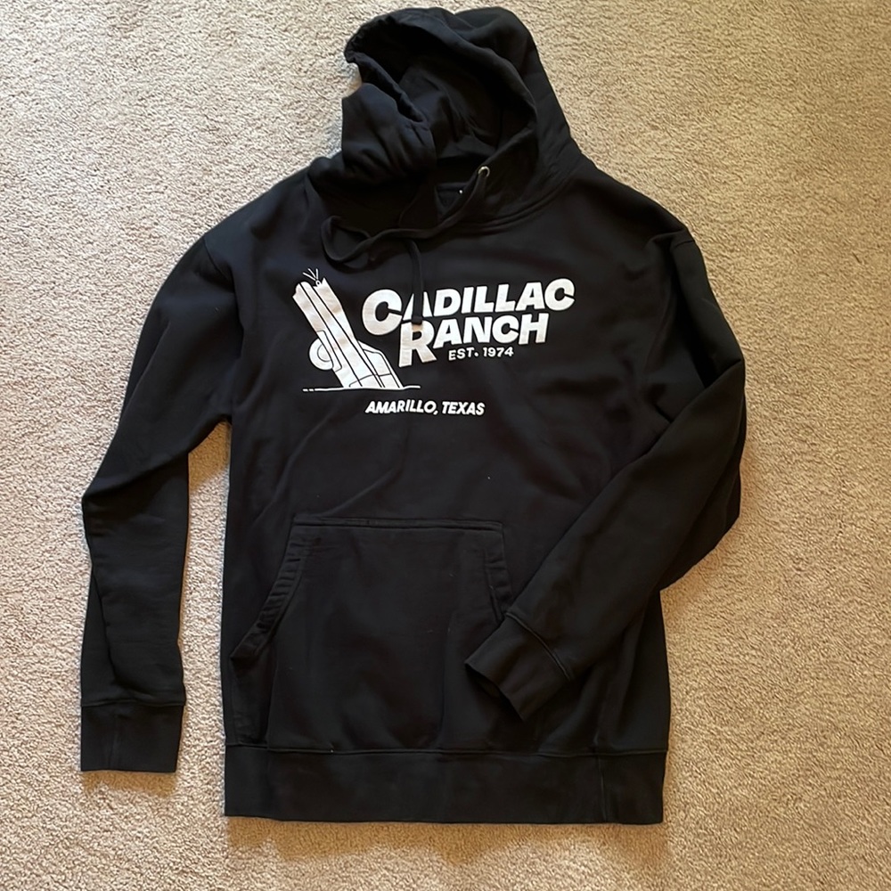 Cadillac Ranch hoodie black size Medium never worn